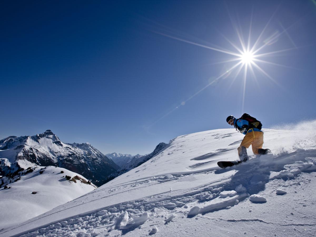 Freeriden im Skigebiet Warth-Schroecken